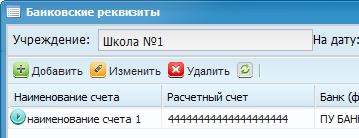 Банковские реквизиты