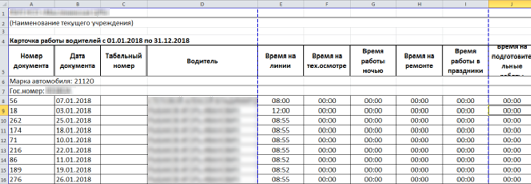 Просмотр отчета